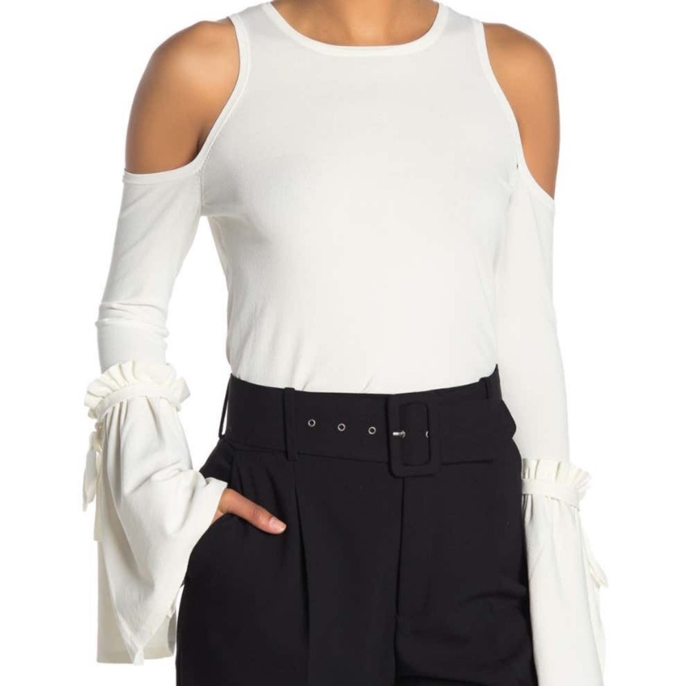 MILLY EUC Cold Shoulder Top